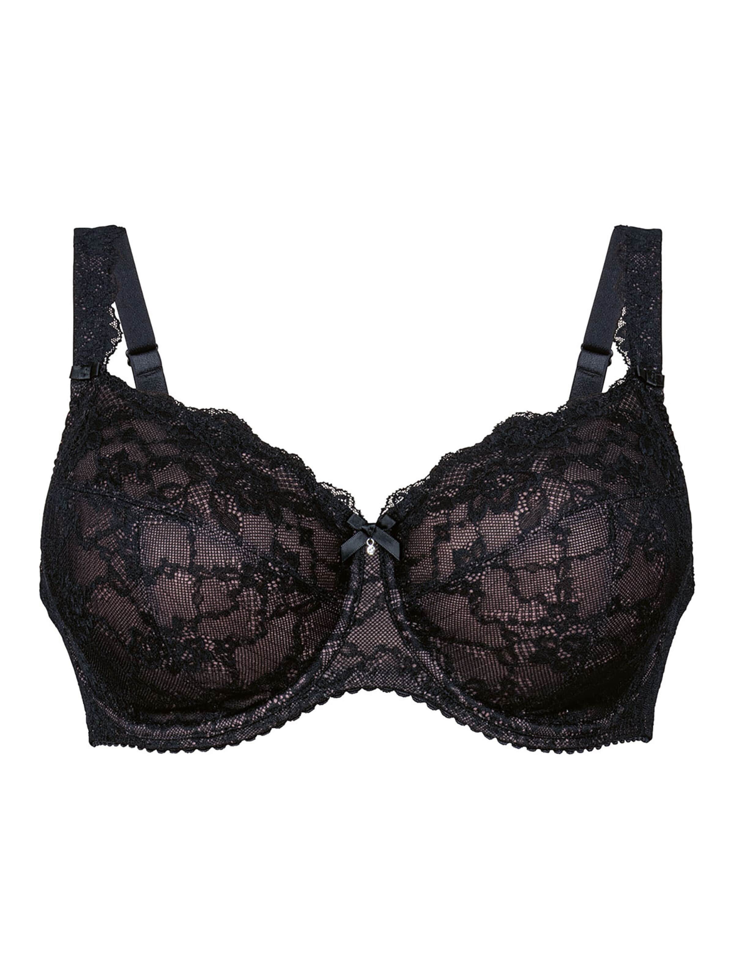 ANITA Minimiser Bra 'Bobette' in Black: front