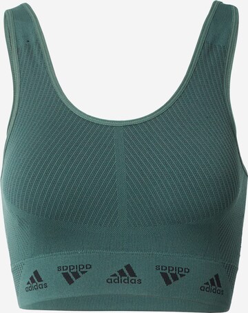 ADIDAS SPORTSWEAR Μπουστάκι Αθλητικό σουτιέν 'Aero Light-Support' σε πράσινο: μπροστά