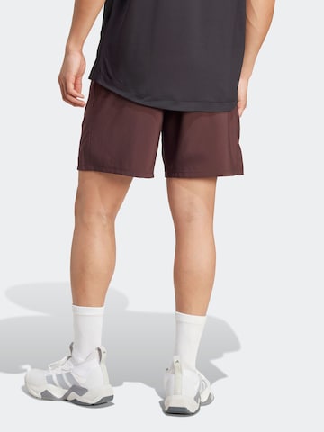 ADIDAS PERFORMANCE Regular Sportbroek 'Train Essentials' in Bruin