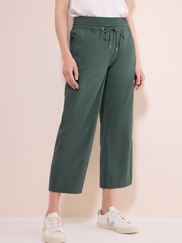 CECIL Loose fit Pants 'Neele' in Green: front