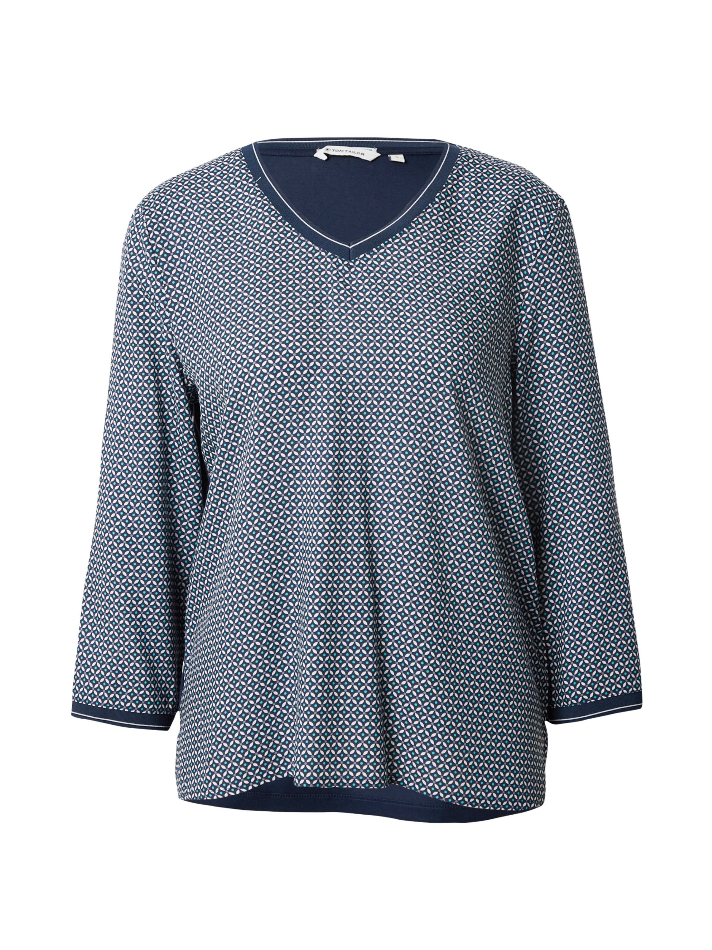 TOM TAILOR Tričko – modrá: přední strana