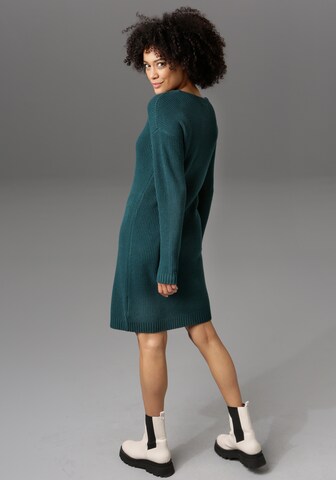 Aniston CASUAL Knitted dress in Green