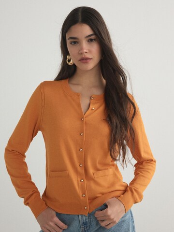 Next Gebreid vest in Oranje: voorkant