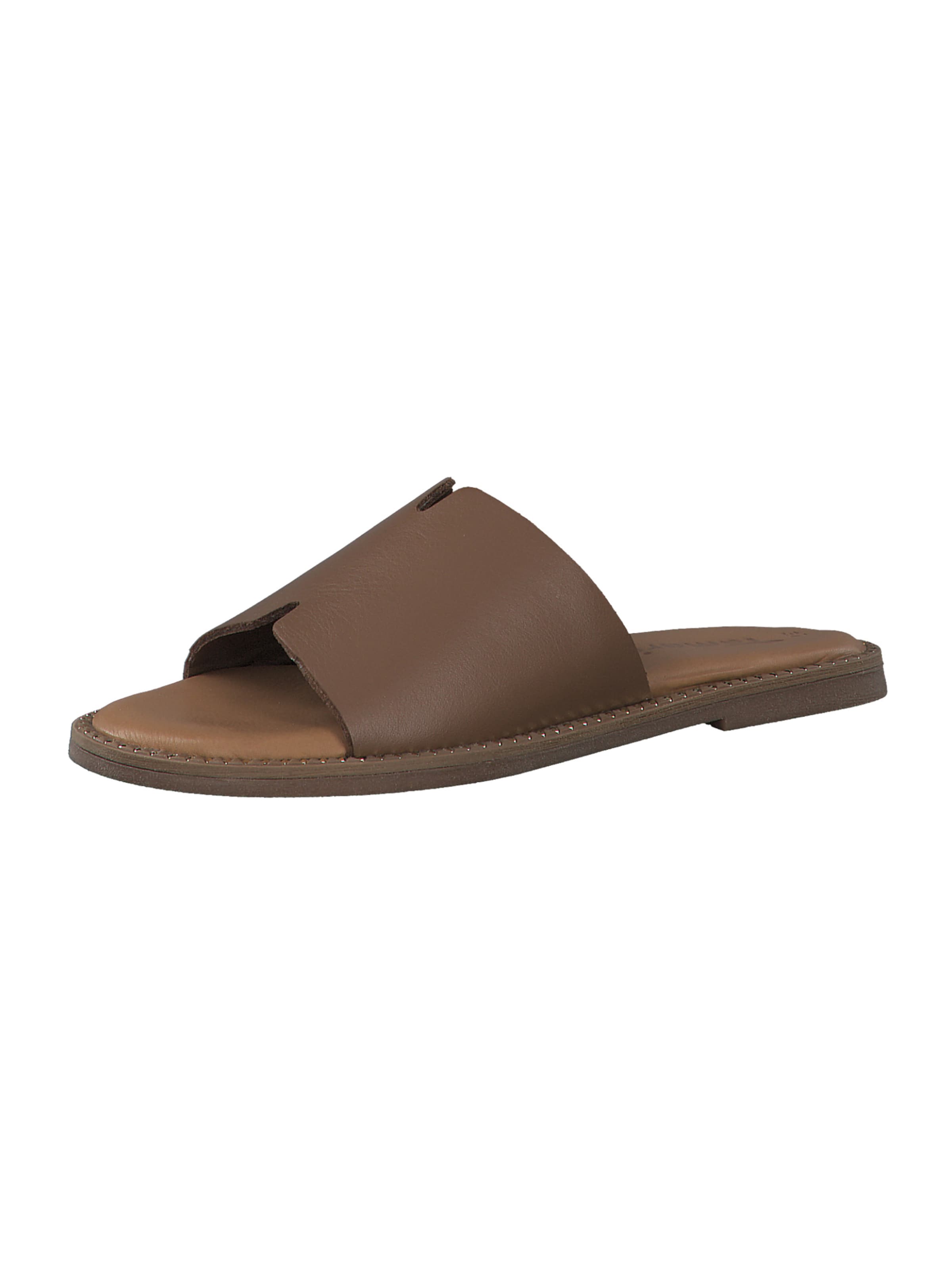 Tamaris Mules in Brown: front