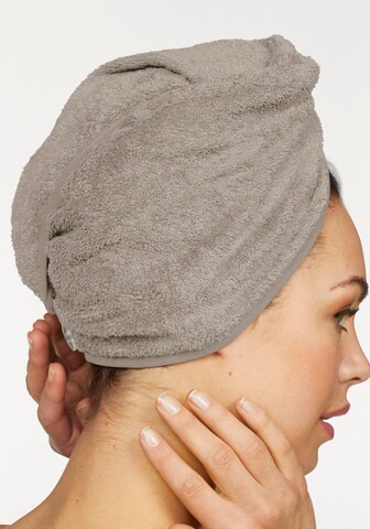 MY HOME Turban-Handtuch in Grau