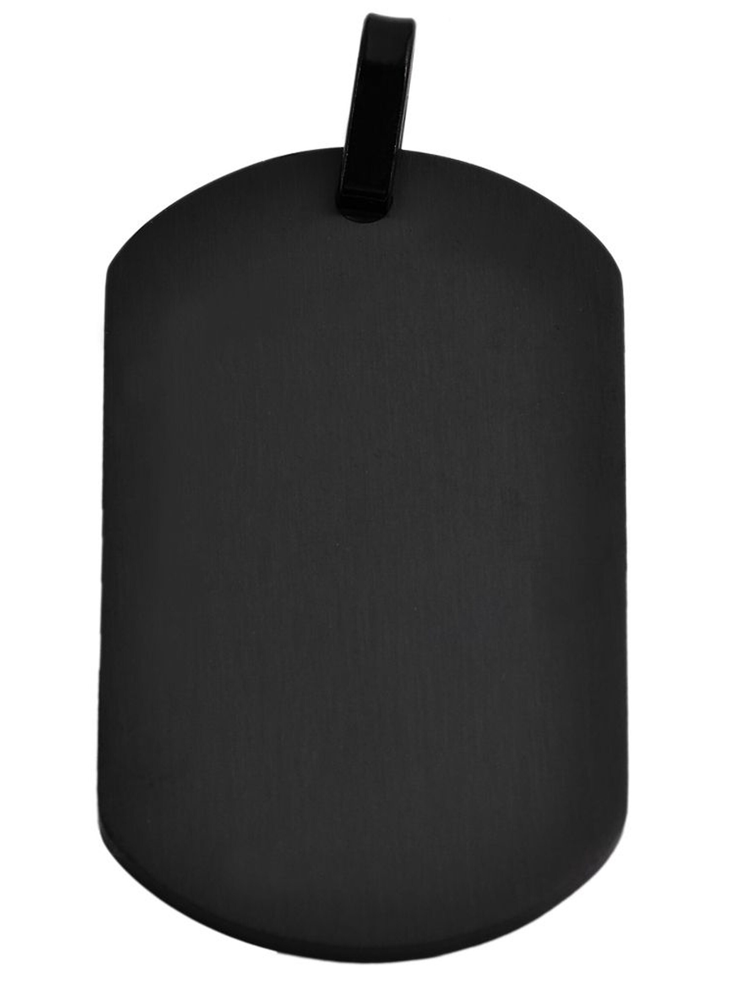 Akzent Pendant 'aus Edelstahl, gravurfähig' in Black: front