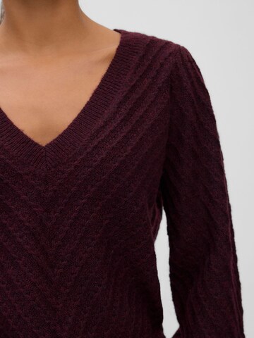 VERO MODA Sweter 'STINNA ' w kolorze czerwony