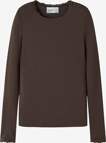 NAME IT Shirt 'NKFLOLA' in Brown: front