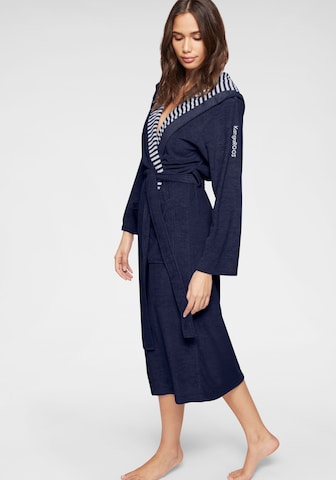 KangaROOS Long Bathrobe 'Dalia' in Blue: front