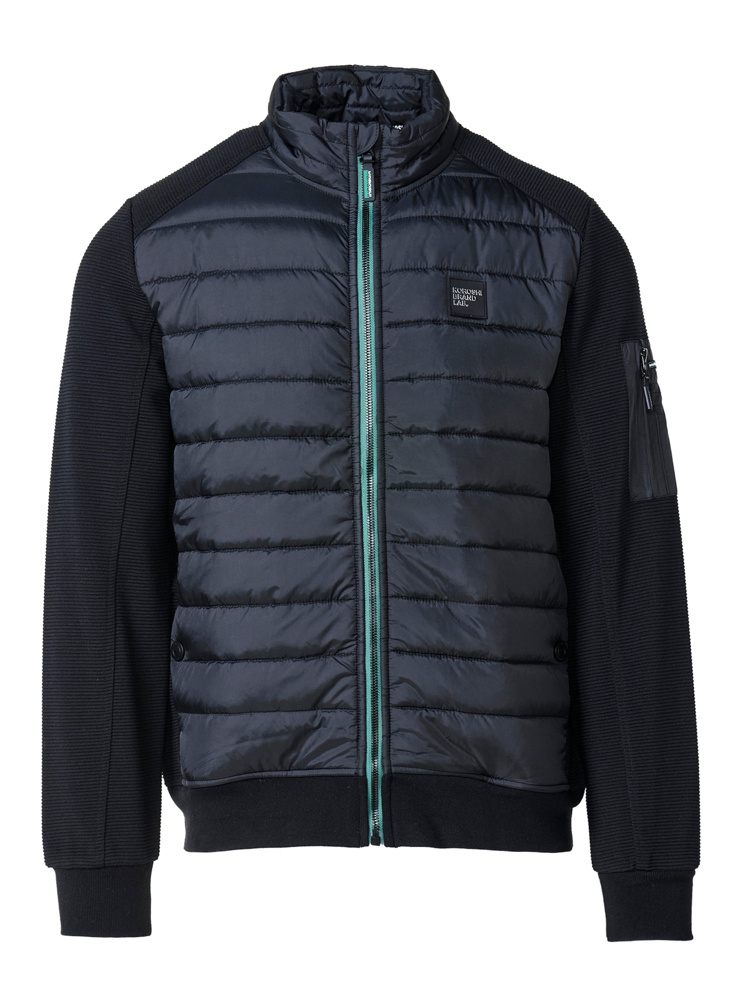 KOROSHIPrijelazna jakna - crna boja: prednji dio