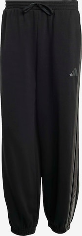 ADIDAS SPORTSWEAR Tapered Urheiluhousut 'ESS' värissä musta: etupuoli