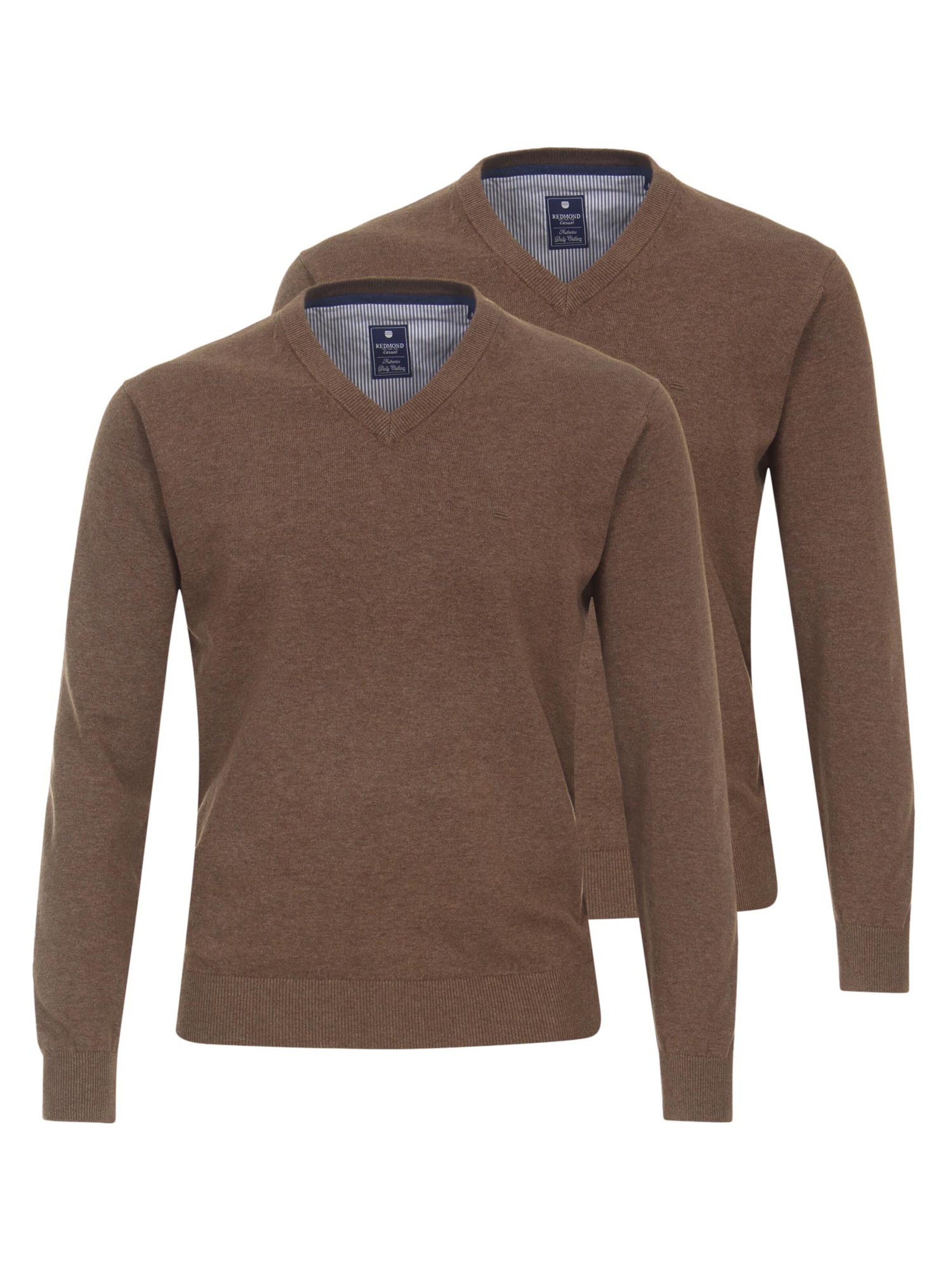 redmond Sweater 'Basic' in Brown: front