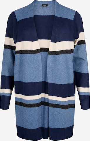 Zizzi Вязаная кофта 'Casunny' в Синий: спереди