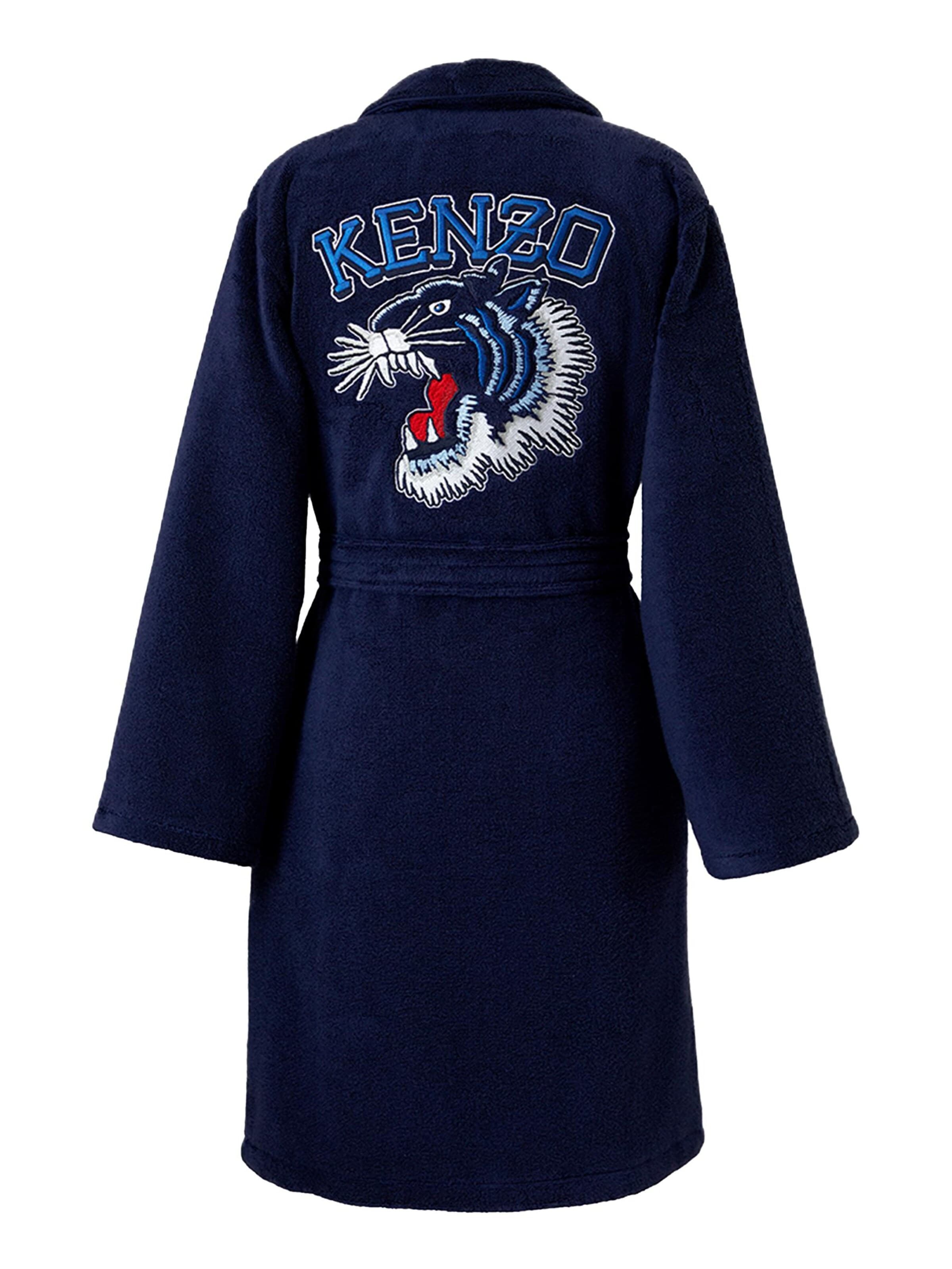 KENZO Long Bathrobe 'KVTIGER' in Blue
