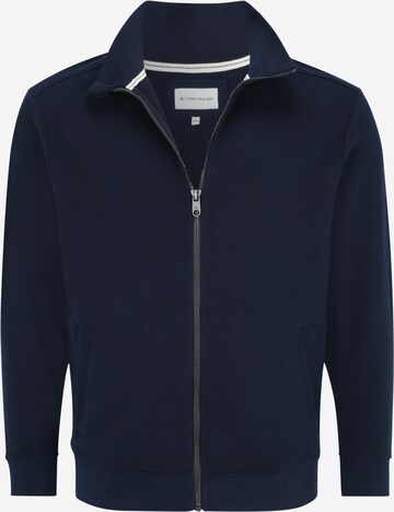 TOM TAILOR Men + Sweatvest in Blauw: voorkant