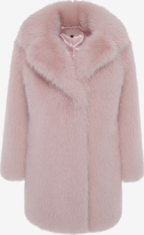 Manteau d’hiver CESARE GASPARI en rose : devant