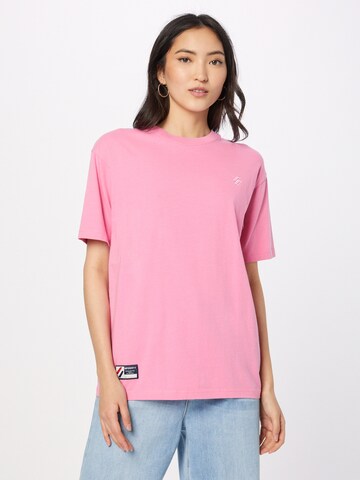 Superdry Shirt in Roze: voorkant