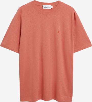 T-Shirt ARMEDANGELS en rouge : devant