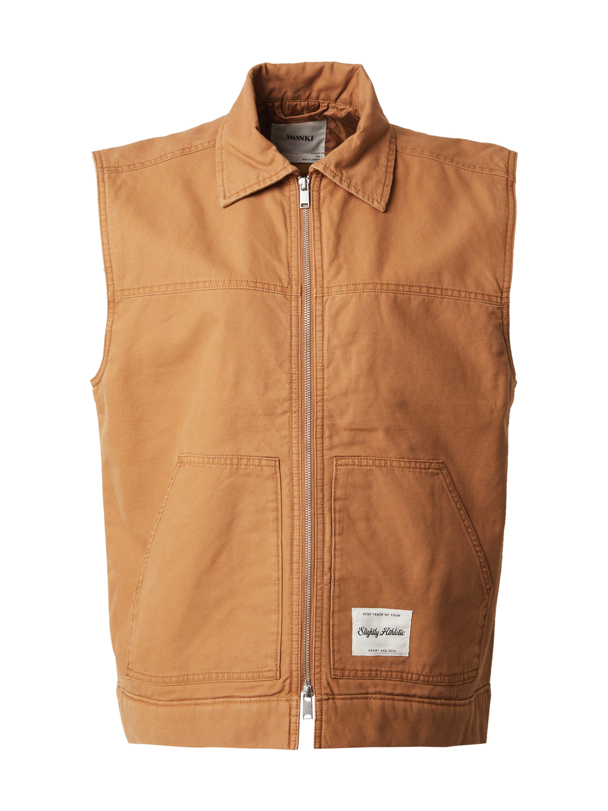 Monki Vest i brun: forside