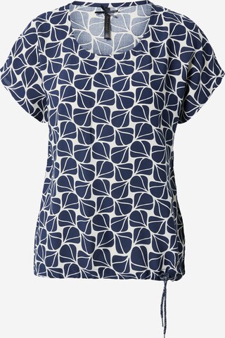 Key Largo Blouse 'GARLIC' in Blauw: voorkant