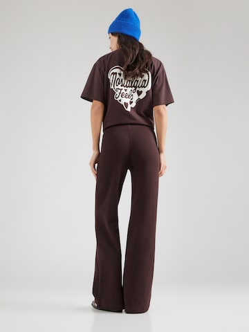 OH APRIL Flared Παντελόνι 'Lyle' σε καφέ