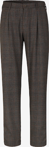 STRELLSON Regular Pleat-Front Pants in Grey: front