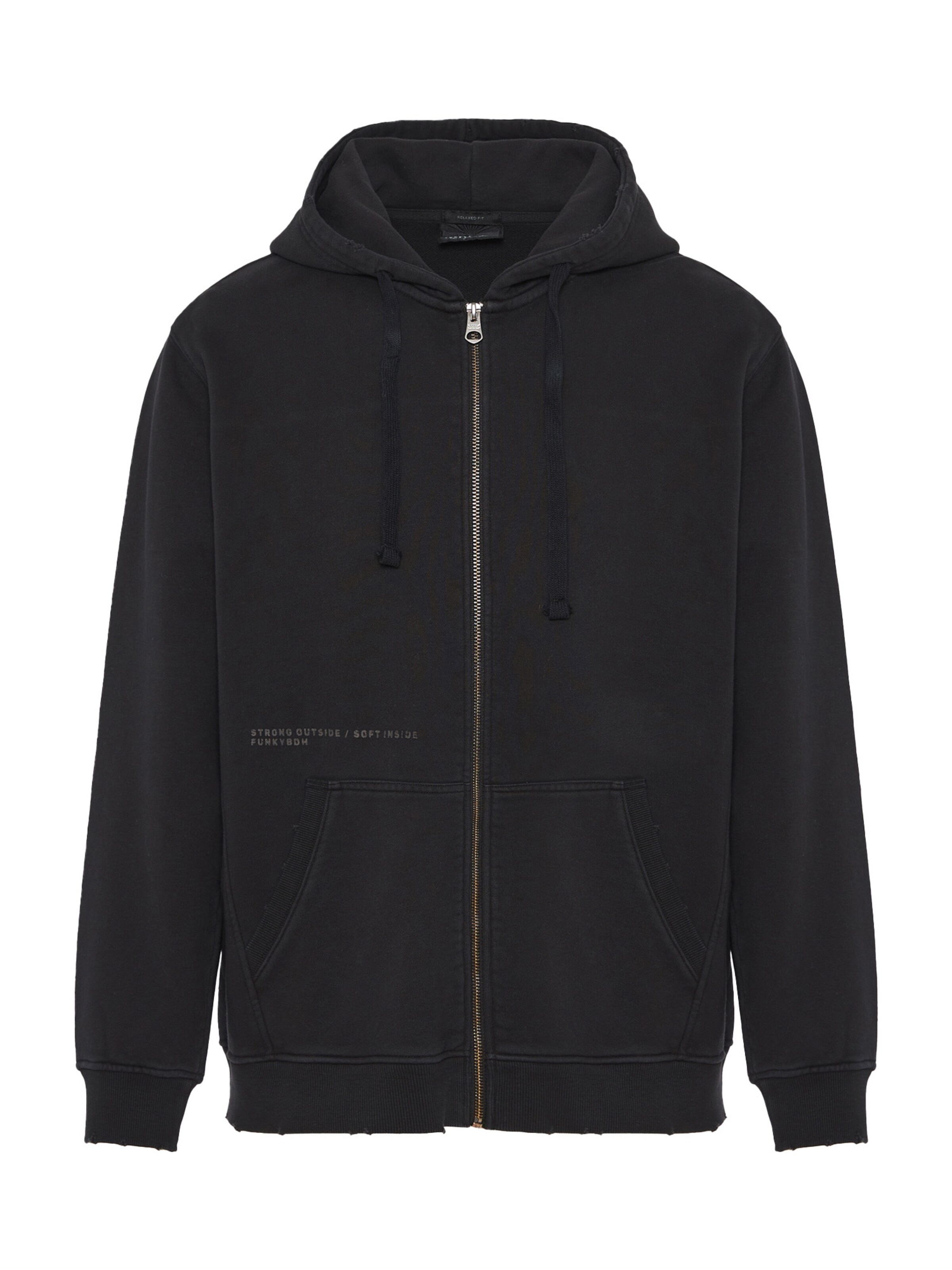 Giacca di felpa di Funky Buddha in grigio: frontale