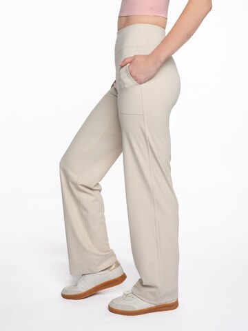 mymotus Wide leg Sportbroek 'Damen Sporthose , myotus® ladies jazzpant YW101' in Wit