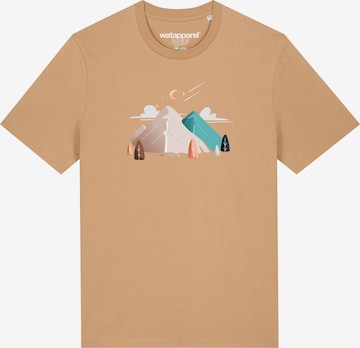 Maglietta 'Night & Clouds' di Watapparel in beige: frontale