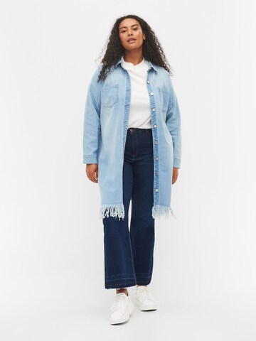 Zizzi Between-Season Jacket 'JRAGNHILD' in Blue