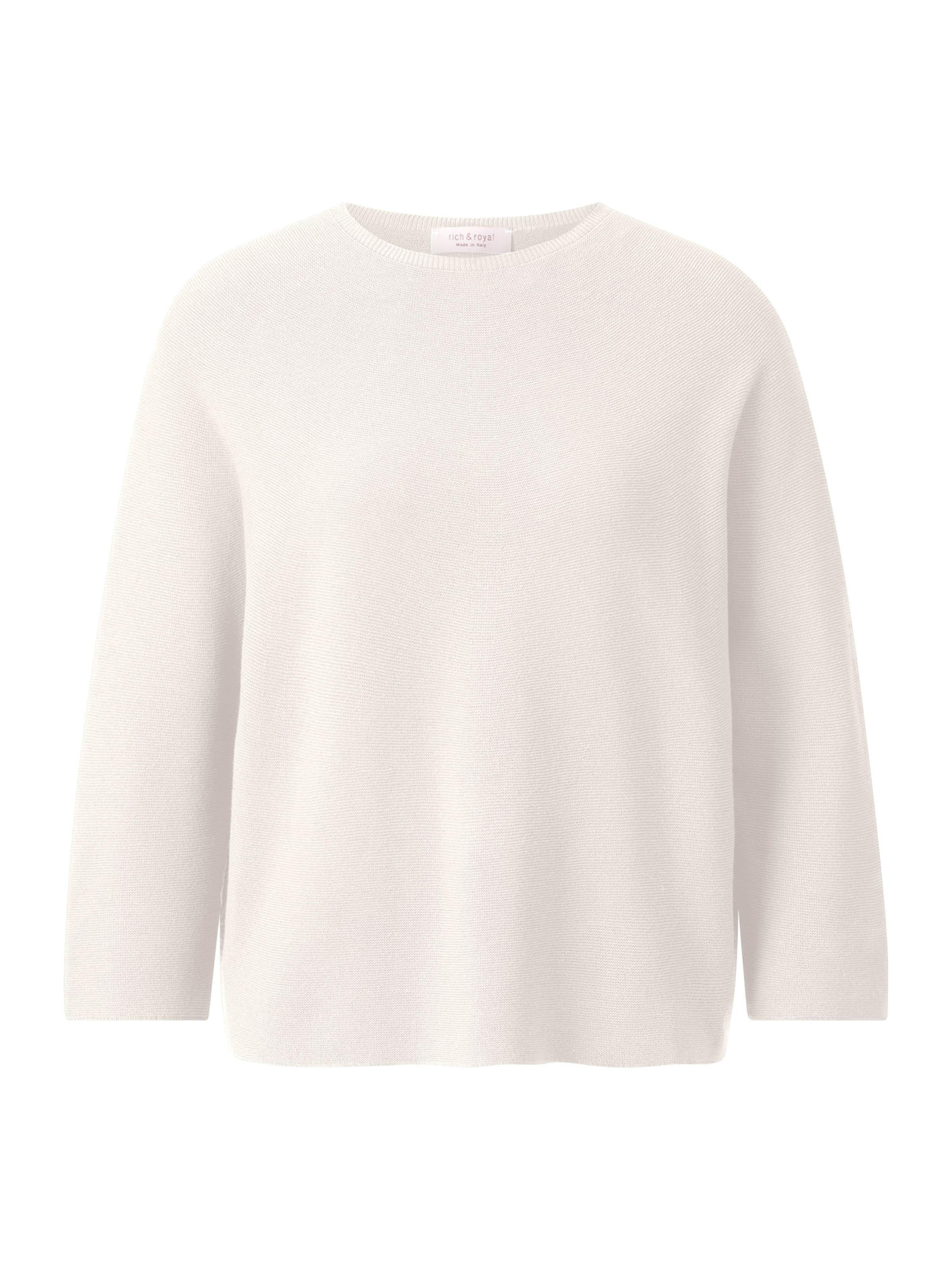 Rich & Royal Sveter - Biela: predná strana