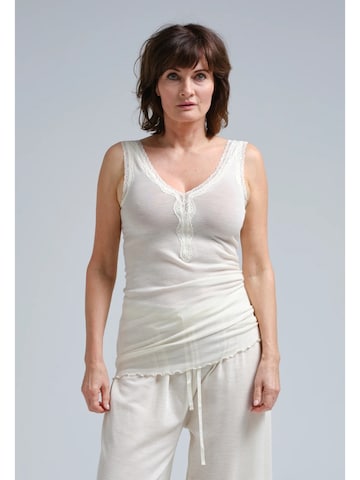 Seamless Basic Top in Wit: voorkant