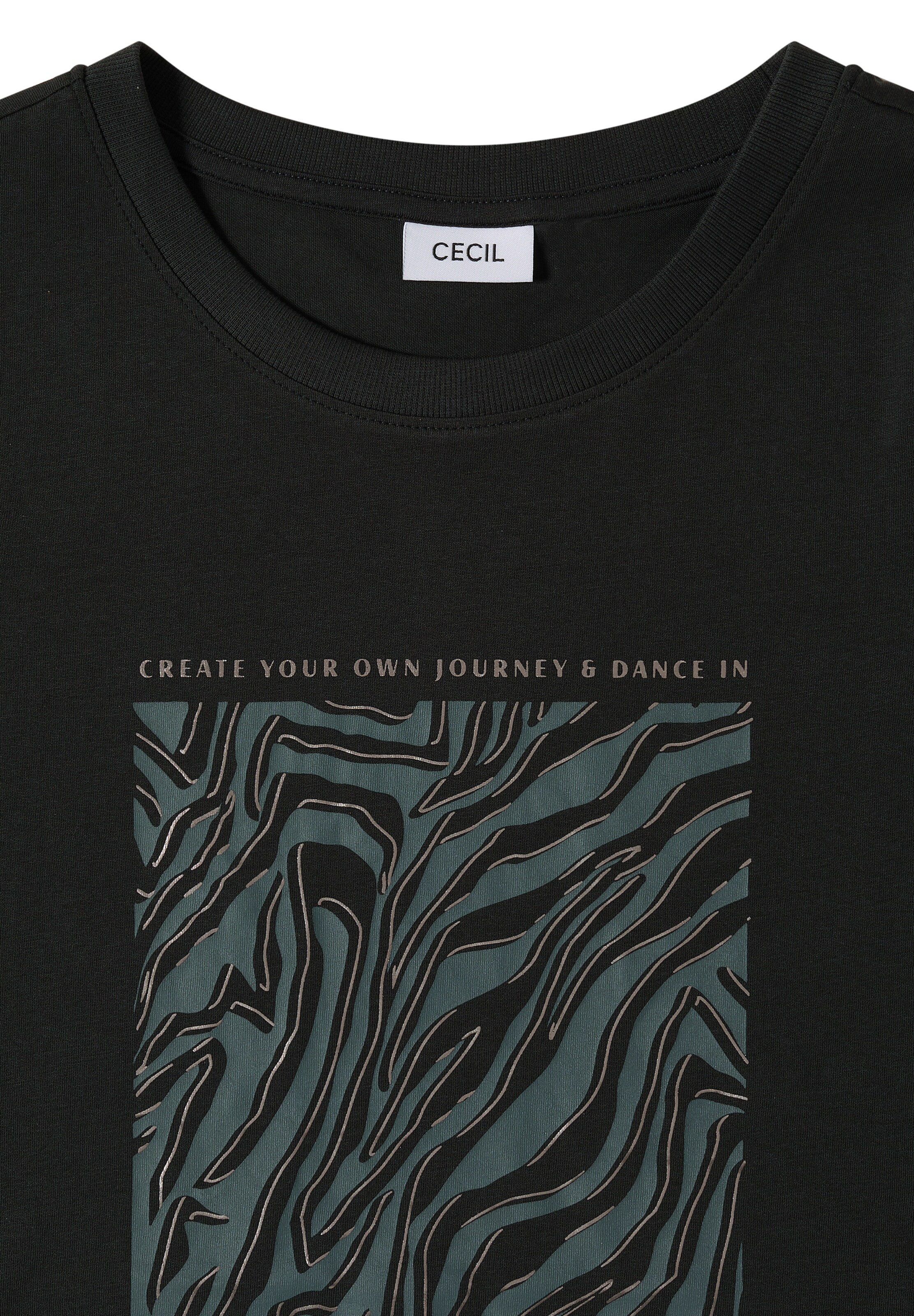 CECIL T-Shirt in Grün