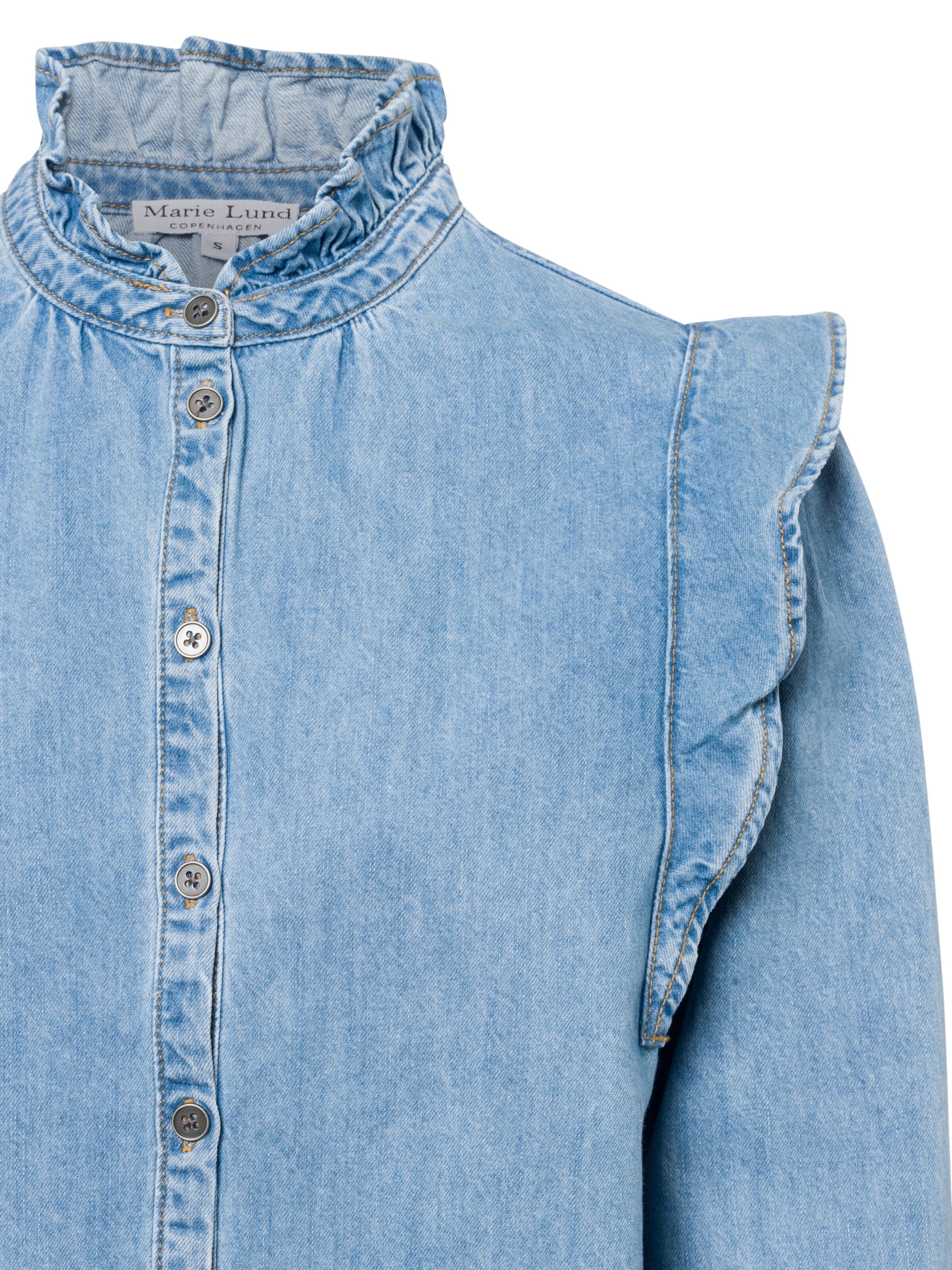 Marie Lund Blouse in Blauw