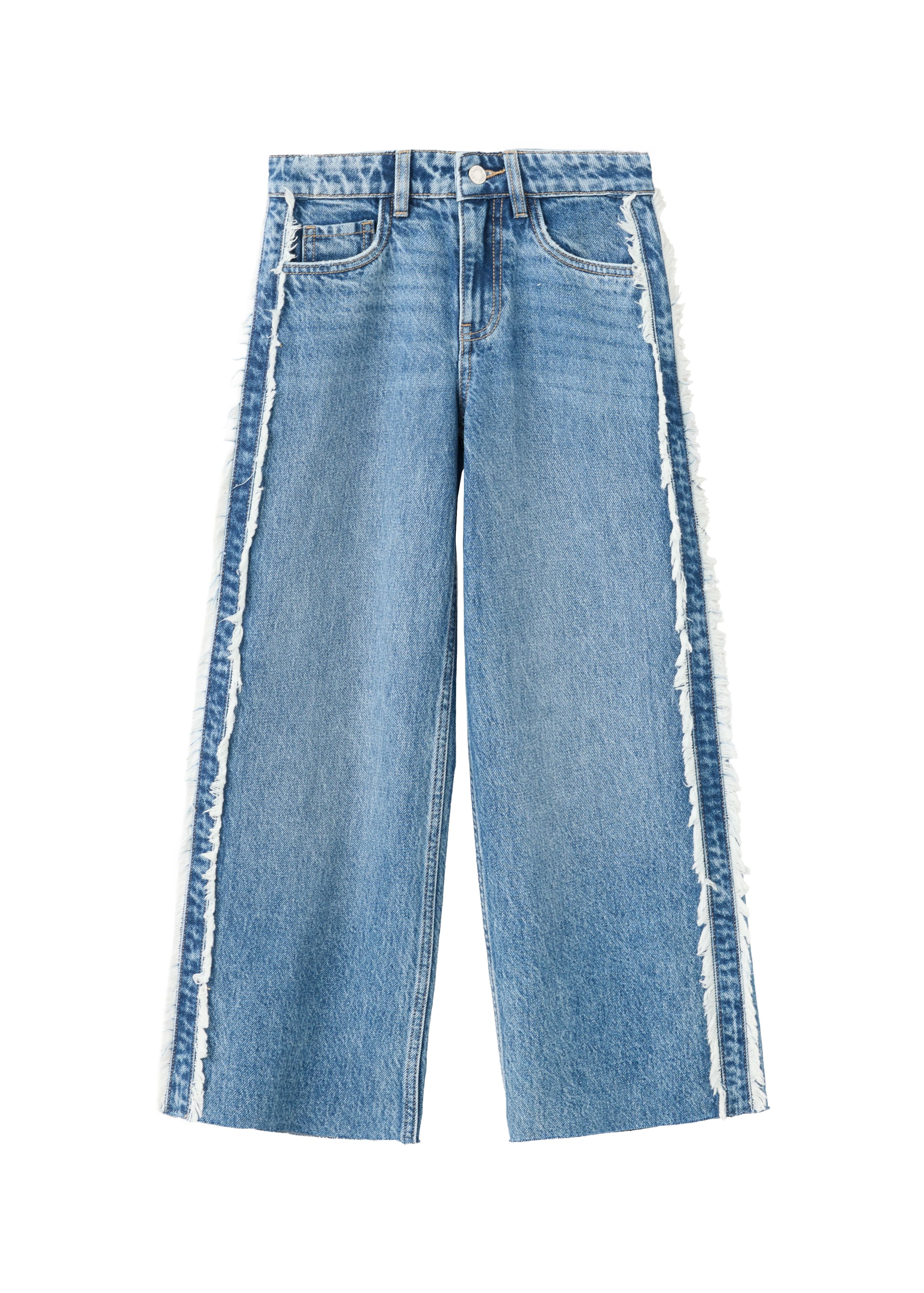 Wide Leg Jean 'WIDEF' MANGO KIDS en bleu : devant