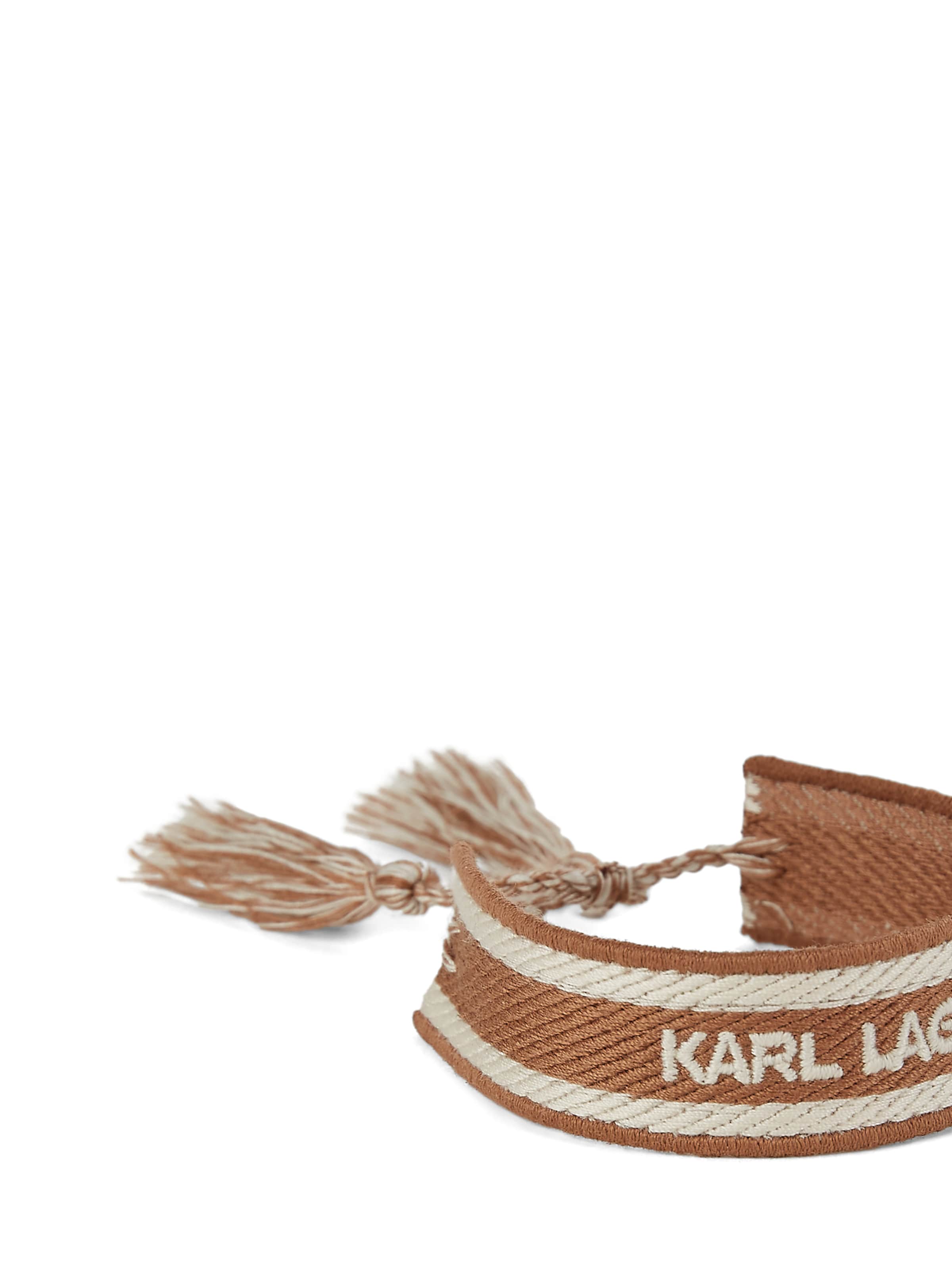 Braccialetto 'ESSENTIAL' di Karl Lagerfeld in beige: frontale