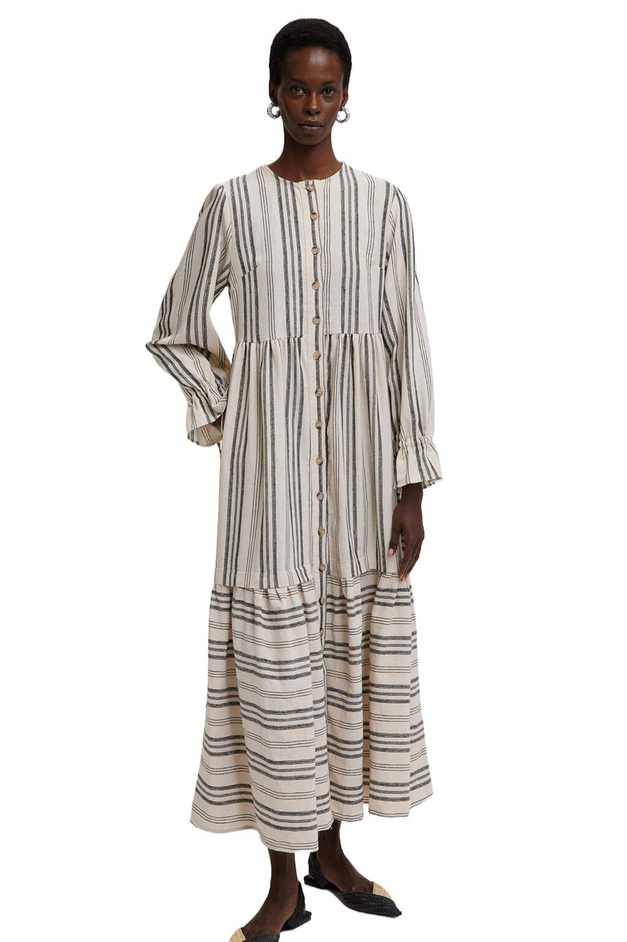 Touche Prive Kleid in Beige: Vorderseite