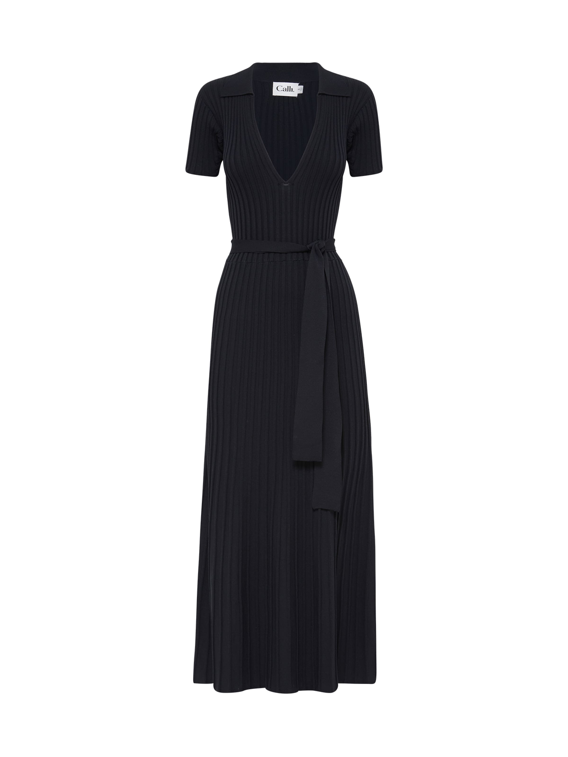 Calli Kootud kleit 'Linsey', värv must: eest vaates