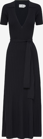 Calli - Vestido de malha 'Linsey' em preto: frente