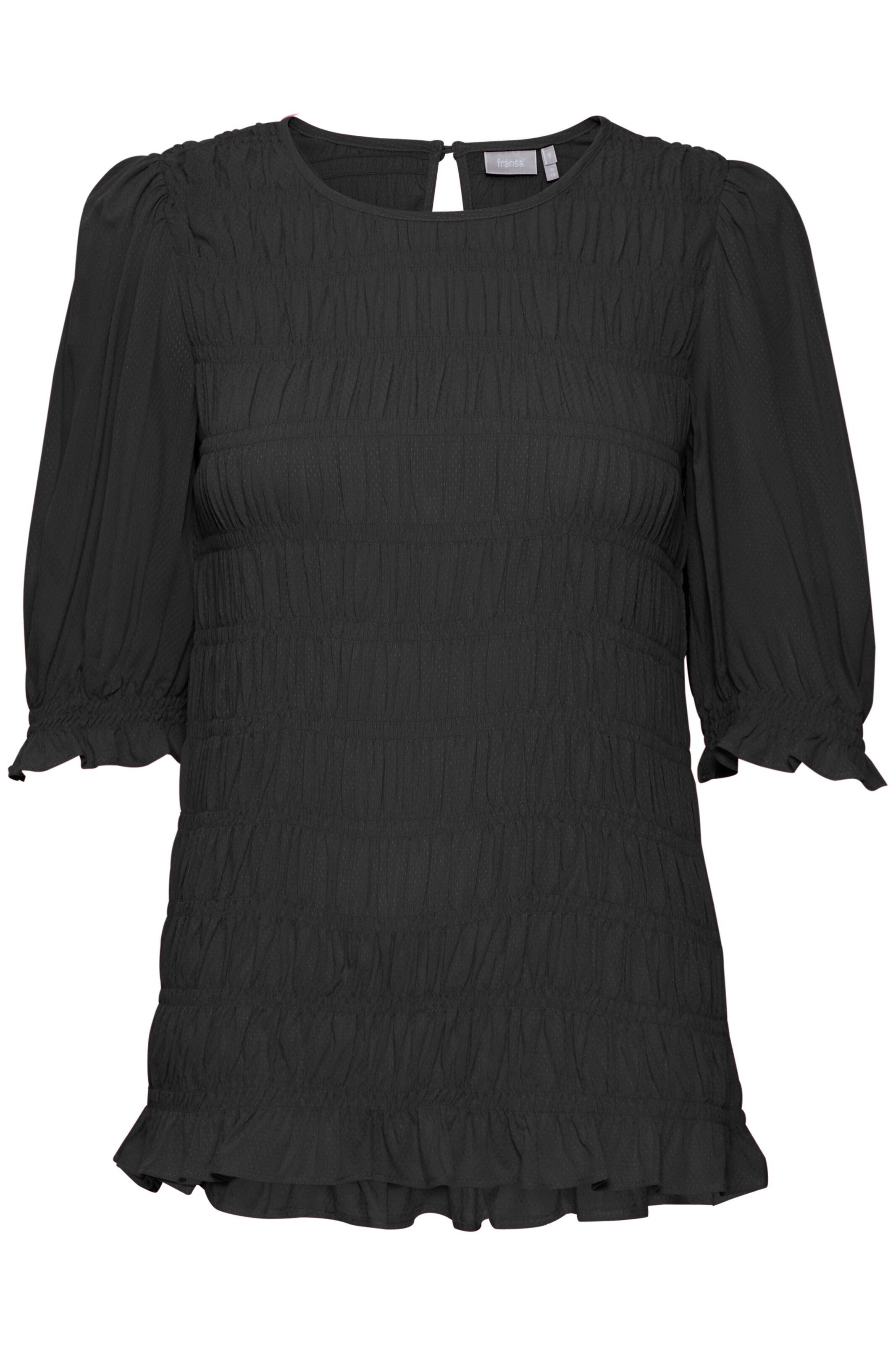 Fransa Bluse 'Frmalu' in Schwarz: Vorderseite