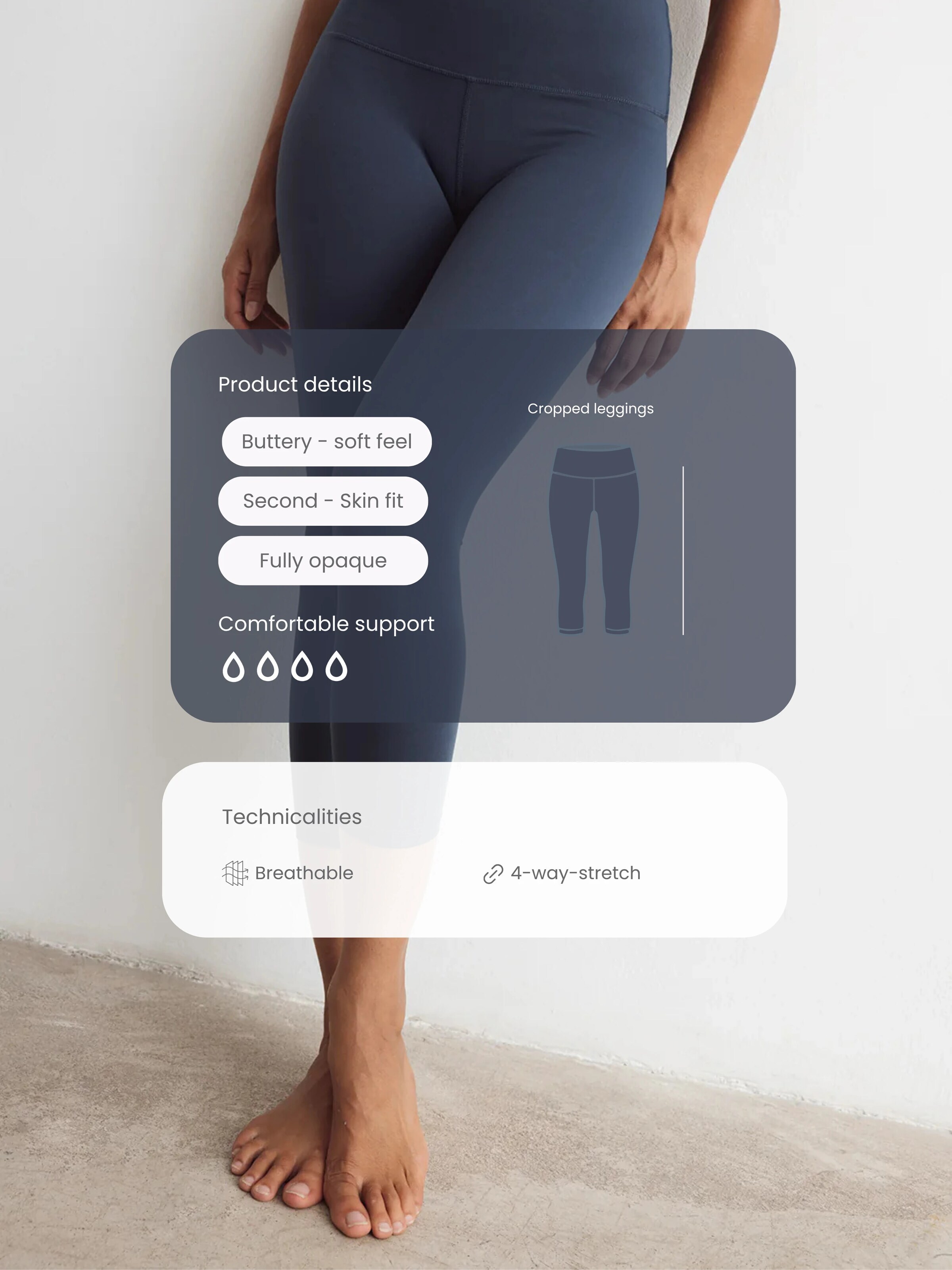 MyLibi Skinny Leggings in Blue