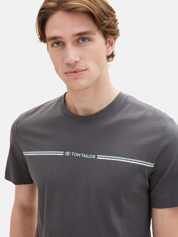 TOM TAILOR T-Shirt in Grau