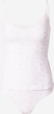 GUESS Bustier Alusasusetti 'LISON CAMI' värissä vaaleanpunainen: etupuoli