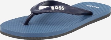 BOSS - Chinelos de dedo 'Tracy' em azul: frente