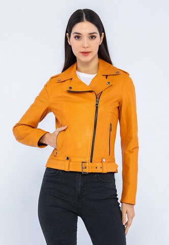 Giorgio di Mare Between-Season Jacket in Orange: front