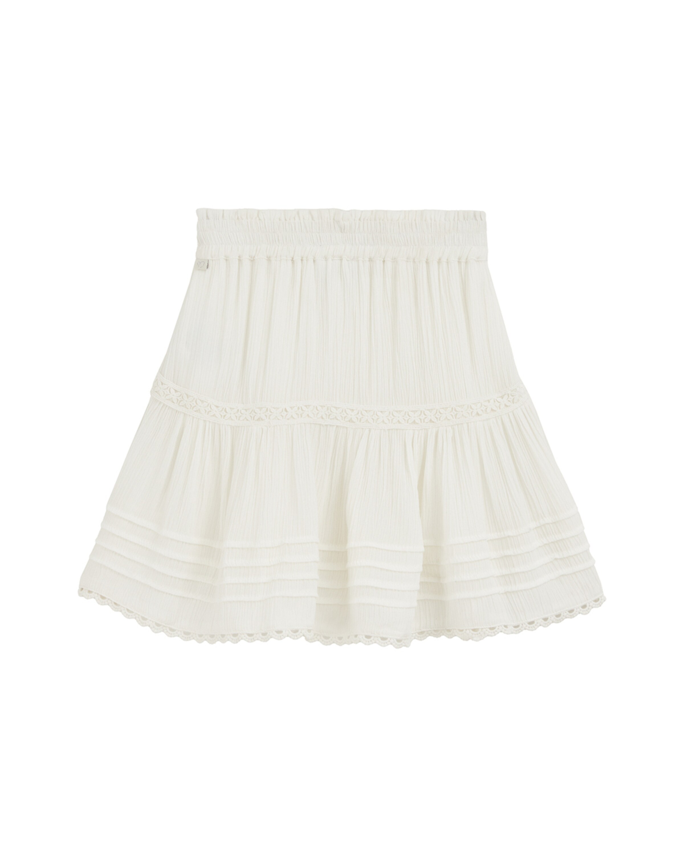 WE Fashion Юбка в Белый: спереди