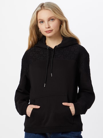 Urban Classics Sweatshirt in Black: front