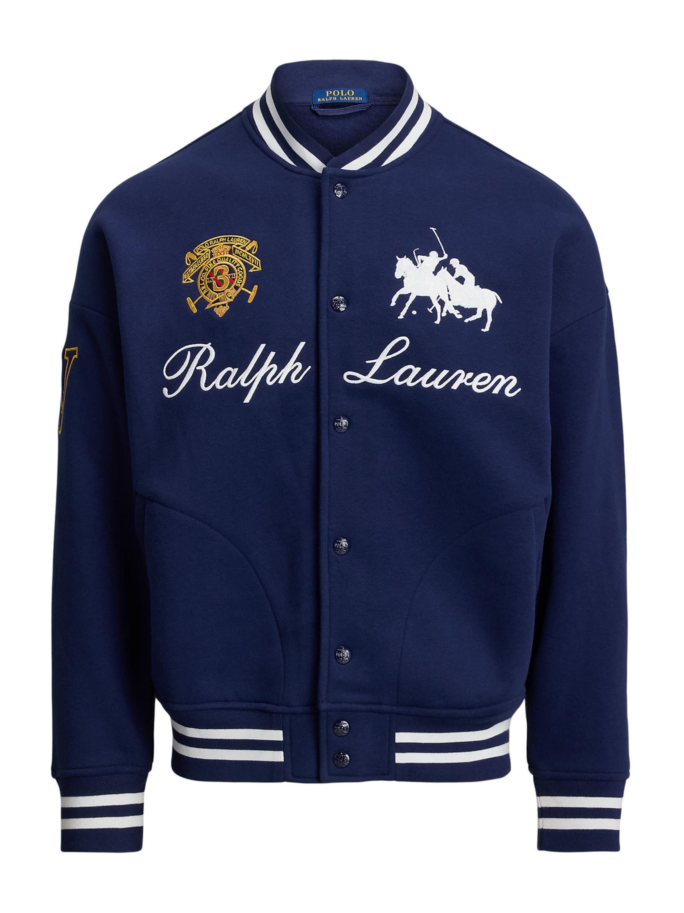 Polo Ralph Lauren Tussenjas in de kleur Navy / Geel / Rood / Wit, Productweergave