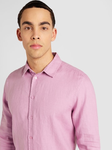 Samsøe Samsøe Regular fit Button Up Shirt 'Saliam' in Purple