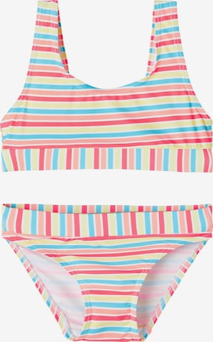 NAME IT Bustier Bikini 'Zipe' värissä monivärinen: edessä